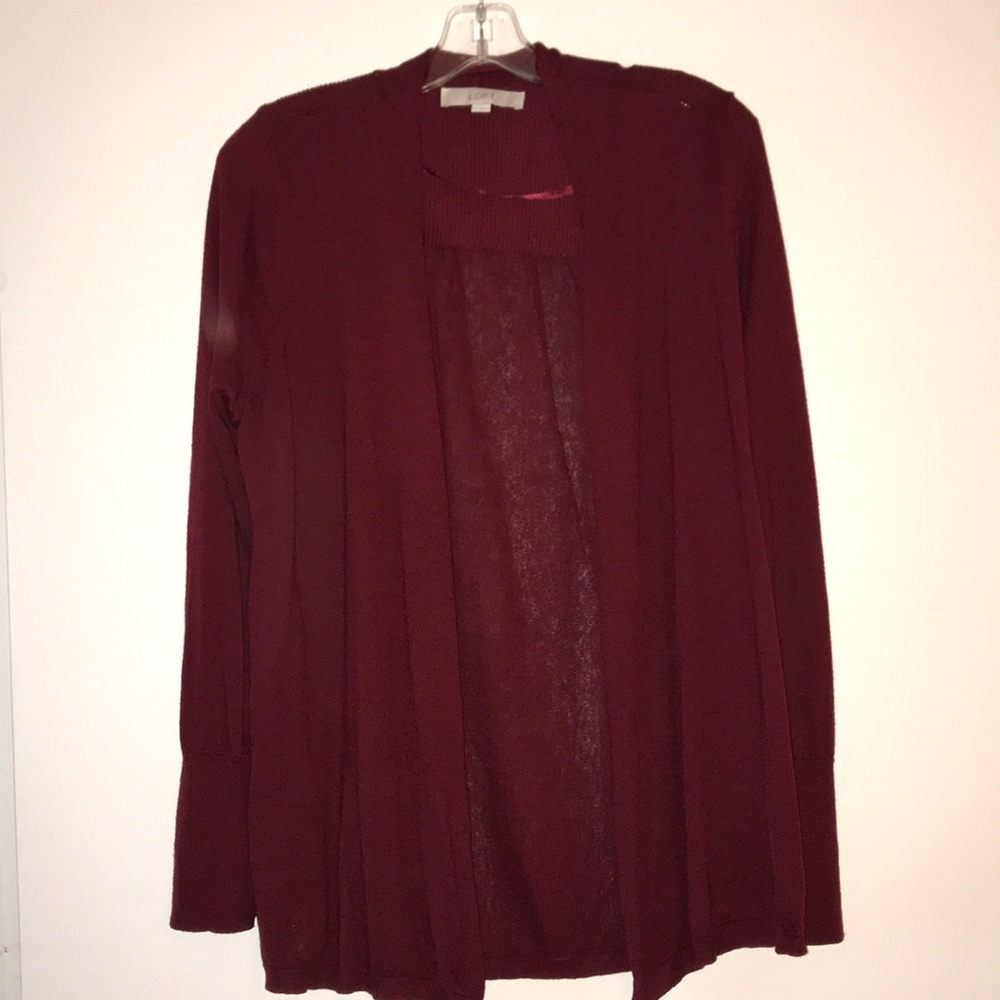 Burgundy cardigan
